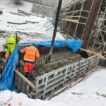 2025_02_14 Betonowanie fundamentu ścian oporowych S1,S2 na obiekcie PZDs-4