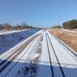 2025_02_18 Widok ogólny - trasa główna, km 12+800, miejscowość Rataje