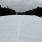 2025_02_27 Układanie geowłókniny górnej parasola ochronnego nad obiektem PZGd-1