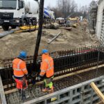 2025_02_28 Betonowanie ławy fundamentowej pod ścianę oporową S3 na obiekcie PZDs-4