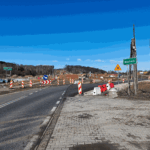 2025_03_17 Tymczasowa Organizacja Ruchu - widok ogólny, km 15+350