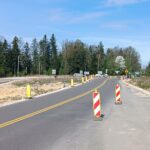 2025_04_24 Widok ogólny na bypass przy obiekcie nr 1 - w stronę Skarzysko-Kamienna