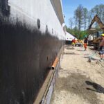 2025_04_29 Betonowanie koryta pod drenaż za przyczółkiem podpora 2 obiekt PZDs-4