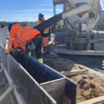 2025_09_26 Betonowanie murków pod balustrady przy obiekcie WD11