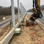 2025_12_02 Wykonanie próbnego obciążenia poziomego pali ekranów przeciwolśnieniowych EAS-2P na dojazdach do obiektu PZDd-9