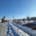 2026_01_20 Montaż słupów ekranów akustycznych E3P w km 10+500