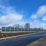 2026_02_24 Widok ogólny ekranu akustycznego E2L km 10+250