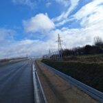 2026_02_24 Widok ogólny słupy i podwaliny ekranu akustycznego E3P km 10+500