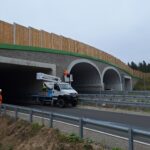 2026_07_14 Wykonywanie hydrofobizacji barwnej wieńców na wlotach obiektu PZGd-1